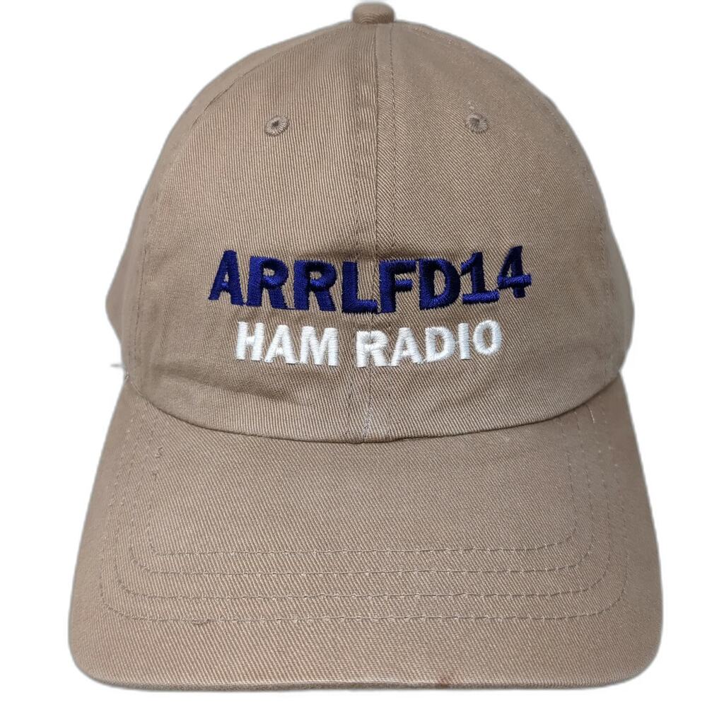 Cap America Baseball Cap Beige One Size ARRL FD14 Ham Radio Field Day Hat